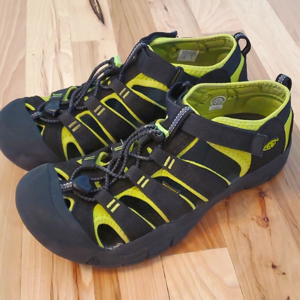 KEEN Newport H2 Sandals Black & Lime Green
